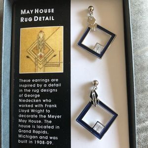 Frank Lloyd Wright inspired earrings